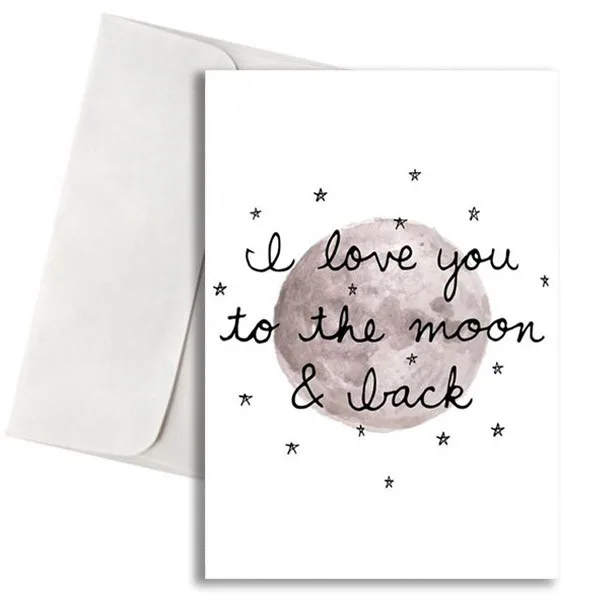 Κάρτα Αγάπης - To the moon and back