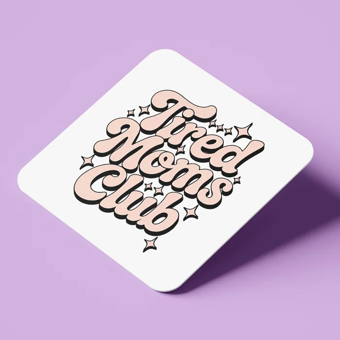 Σουβέρ Ξύλινο για Γιορτή της Μαμάς – Tired Moms Club