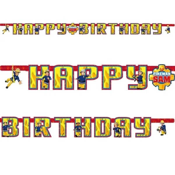 Γιρλάντα "Happy Birthday" Πυροσβέστης Sam