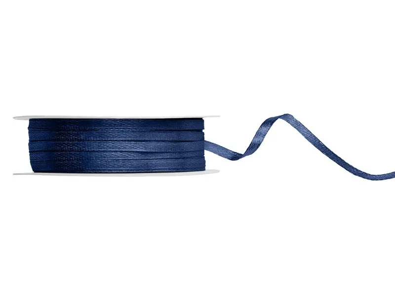 Navy Blue Σατέν Κορδέλα (50m)
