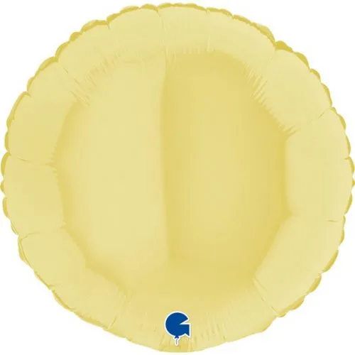 18" Μπαλόνι Κίτρινο matte Στρογγυλό