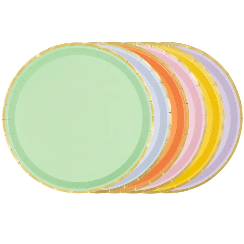 Πιάτα πάρτυ Elegant Pastel (6 τεμ)