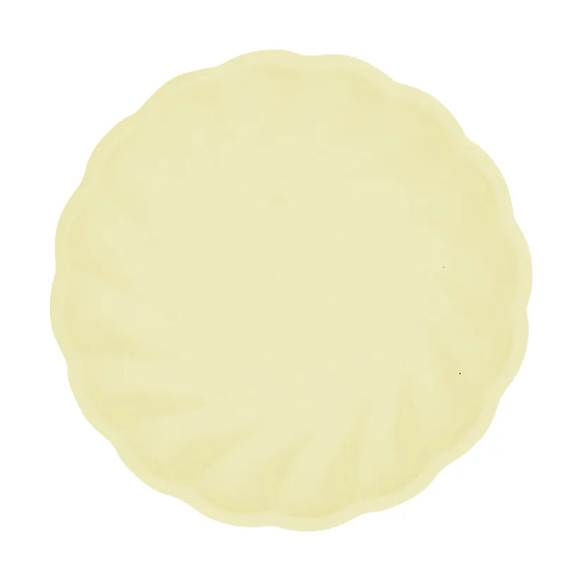 Πιάτα γλυκού Vert Décor κίτρινα (6 τεμ)