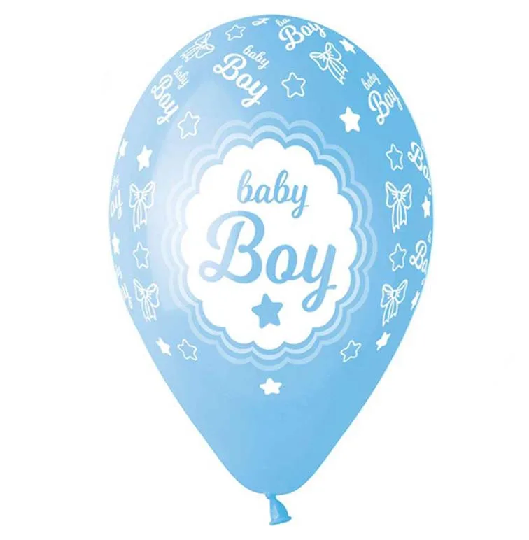 13" Μπαλόνι Baby Boy Κορνίζα (25 τεμ)