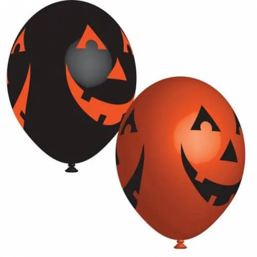 11" Μπαλόνια τυπωμένα Halloween καλοκύθες (6 τμχ)