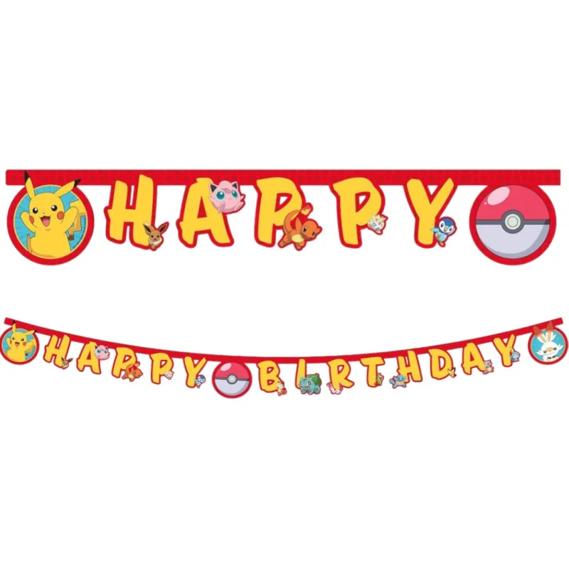 Pokemon Γιρλάντα Happy Birthday (230cm)