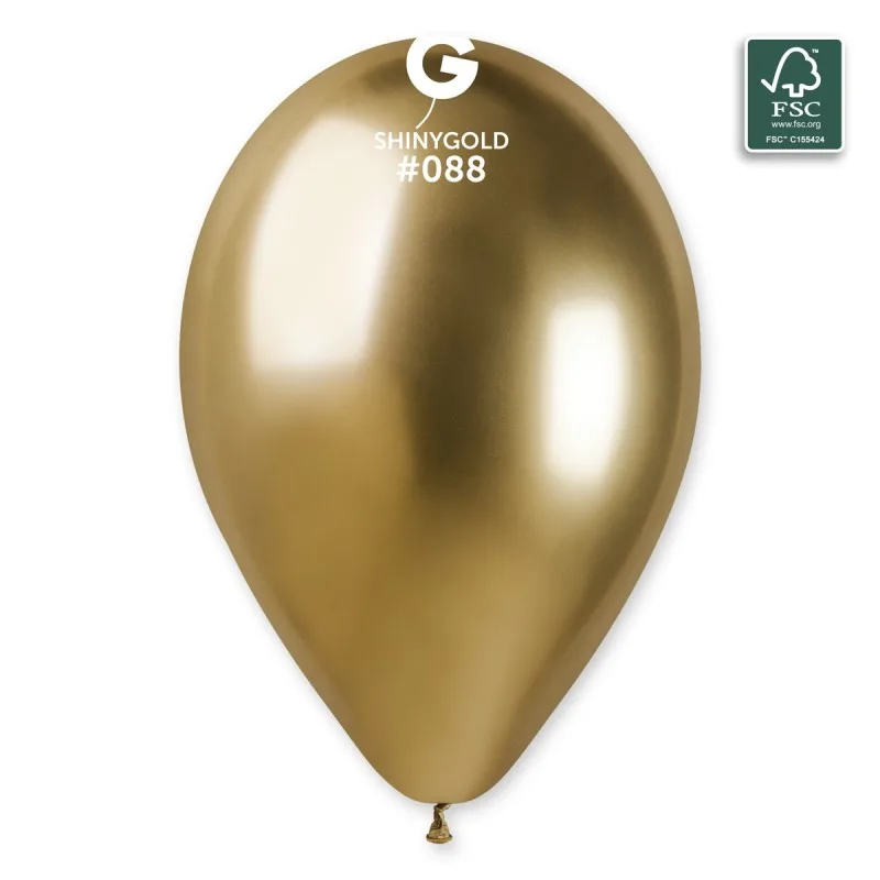 Shiny Χρυσά Λάτεξ Μπαλόνια (5 Τεμ)