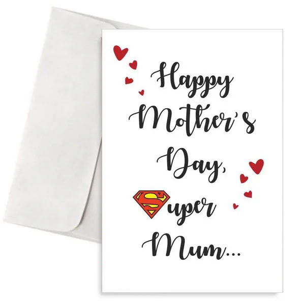 Κάρτα Γιορτή Μητέρας "Super Mum"