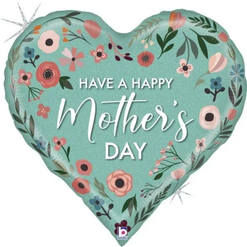 30" Μπαλόνι Καρδιά Mother's Day μέντα