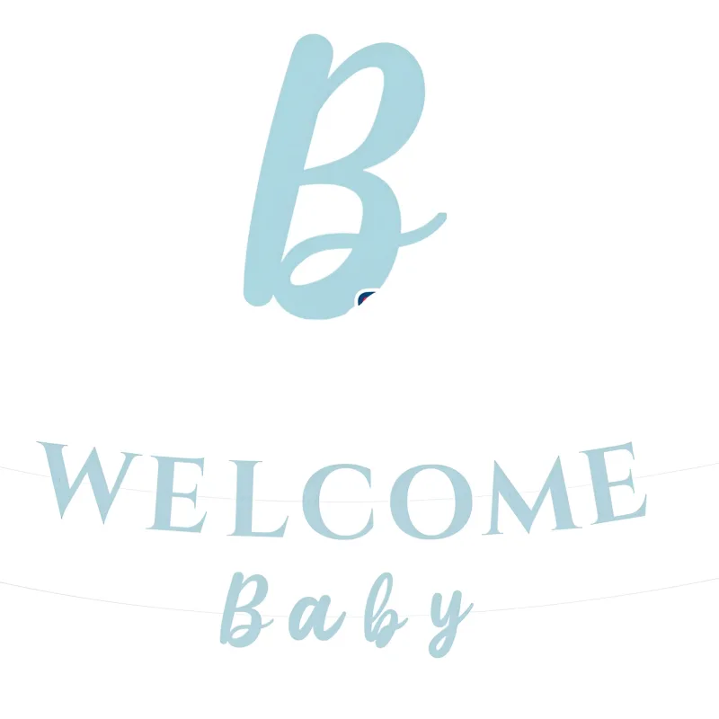 Διακοσμητική Γιρλάντα- Welcome Baby Γαλάζιο