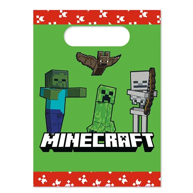 Χάρτινα Τσαντάκια για δωράκια - Minecraft (4 τεμ)