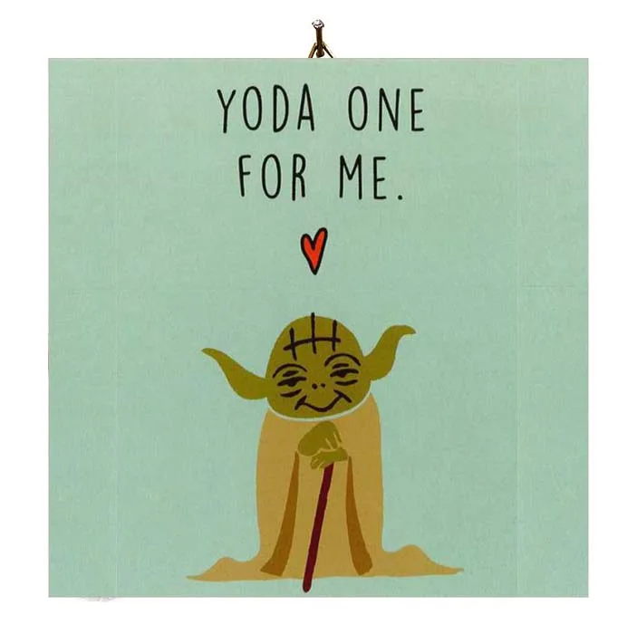 Διακοσμητικό καδράκι Βαλεντίνου "Love Yoda"