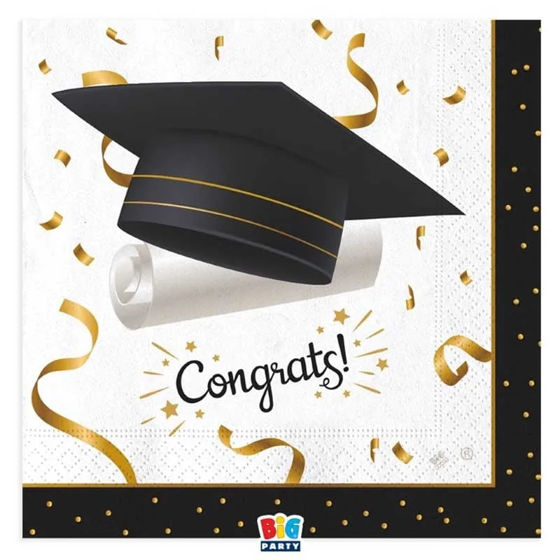 Χαρτοπετσέτες - Αποφοίτηση Congrats (16 τεμ)