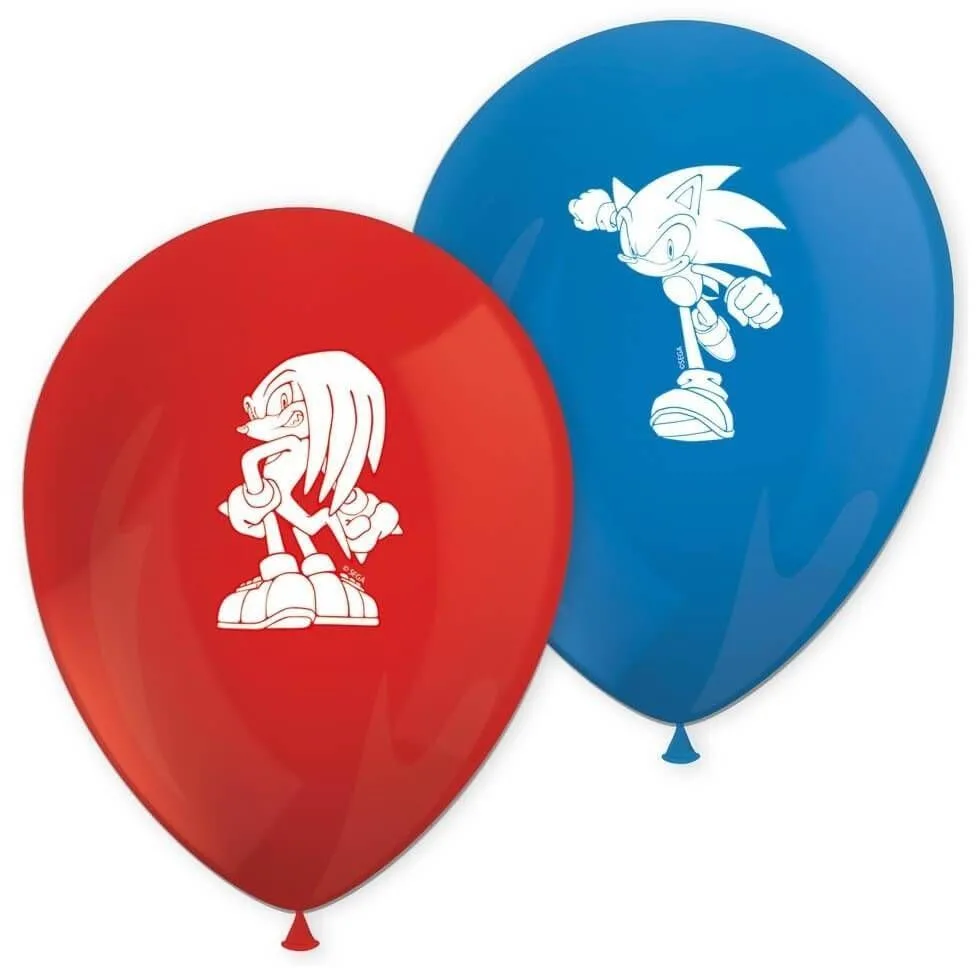 Λάτεξ μπαλόνια Sonic (8 τεμ)