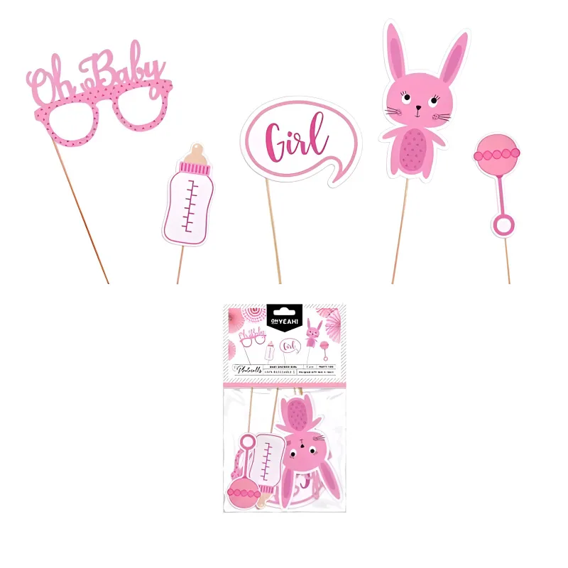 PhotoBooth Props - Baby Girl (5 Τεμ)