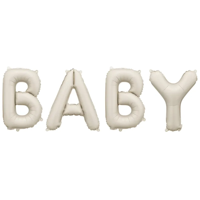 55" Μπαλόνι φράση 'Baby' - Μπεζ