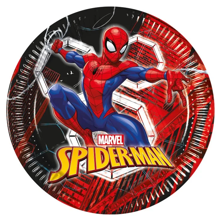 Πιάτα φαγητού Spiderman - World of Web (8 τεμ)