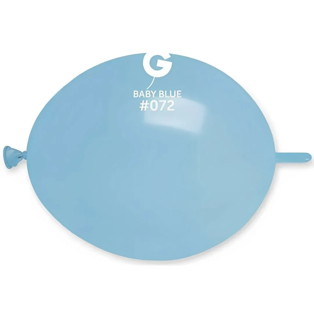 12" Baby Blue μπαλόνι Link-O-Loons με ουρίτσα (100 τεμ)