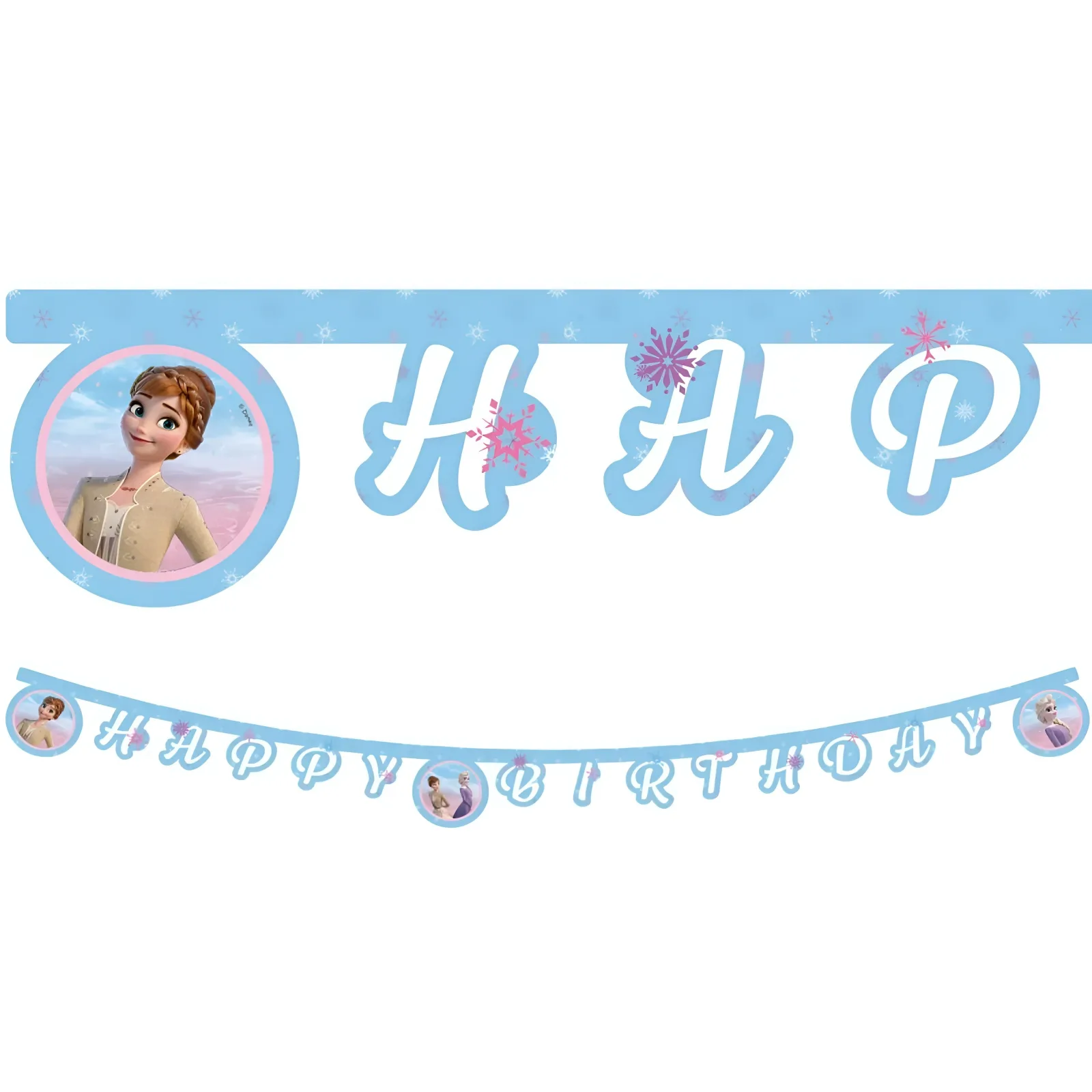 Frozen Γιρλάντα Happy Birthday 2m