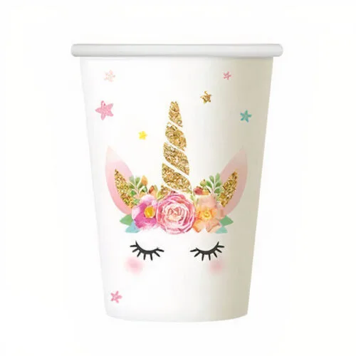 Χάρτινα Ποτήρια - Μονόκερος (6 τεμ)