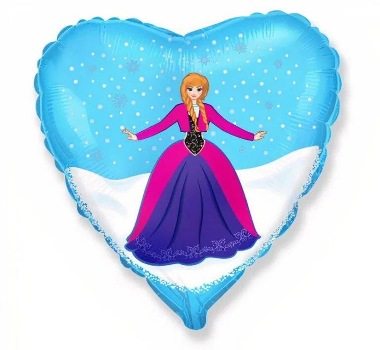 18" Μπαλόνι καρδιά Frozen - Πριγκίπισσα Άννα