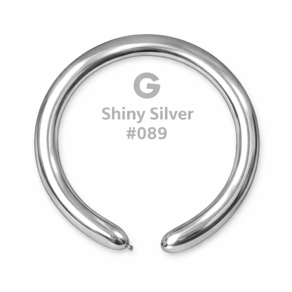 Shiny Silver Μπαλόνι Κατασκευής Modeling