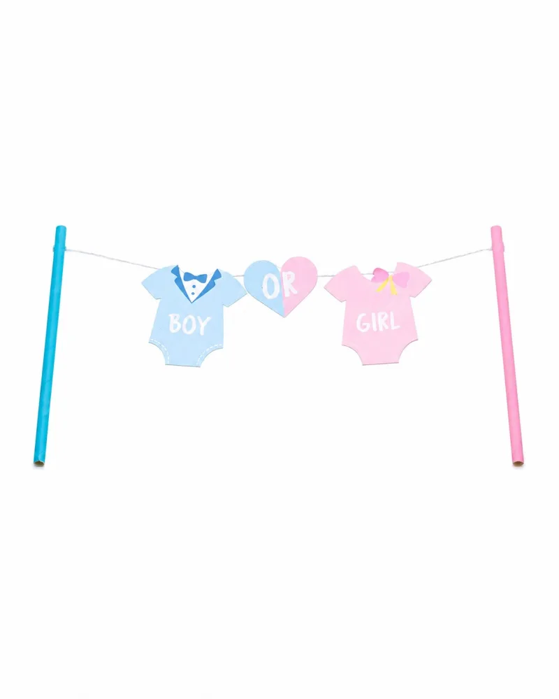 Διακοσμητικό Τούρτας για Gender Reveal