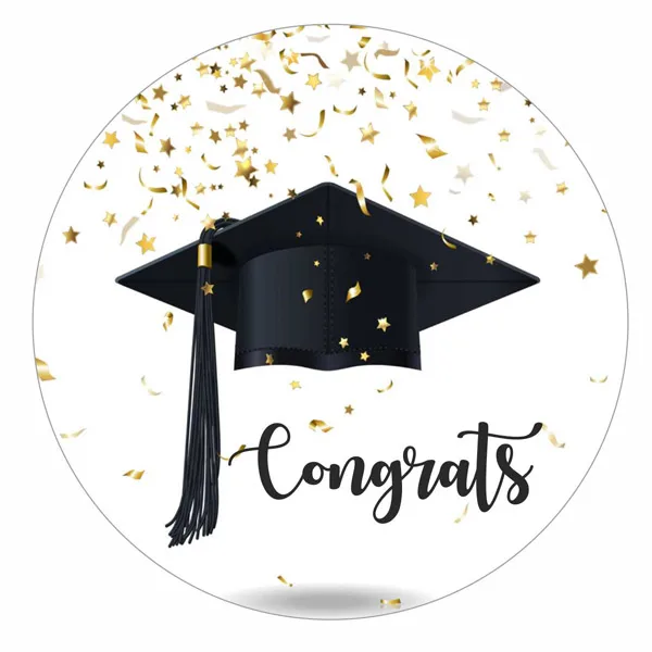 Αυτοκόλλητα Αποφοίτησης "Congrats" (6 τεμ)