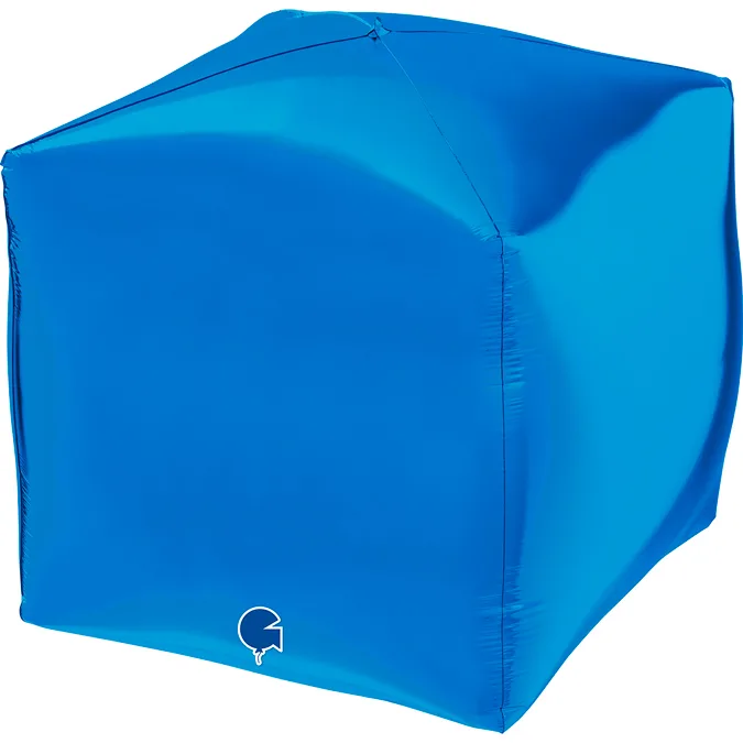 15" Μπαλόνι μπλε 4D κύβος