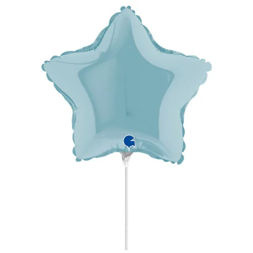 10" Mini Shape μπαλόνι Αστέρι πάστελ Γαλάζιο