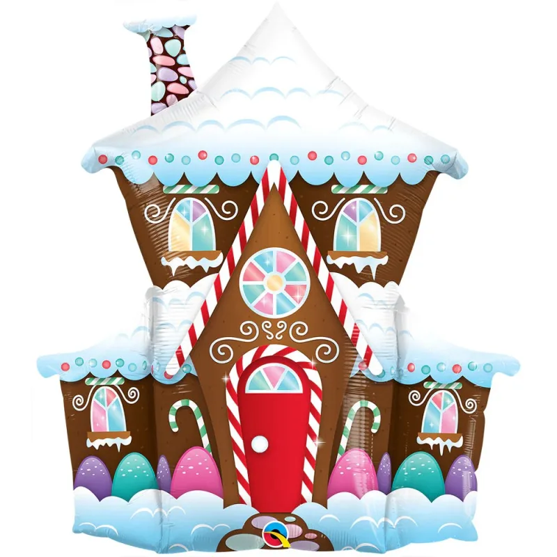 37" Μπαλόνι Χριστουγεννιάτικο ''Gingerbread'' Σπιτάκι