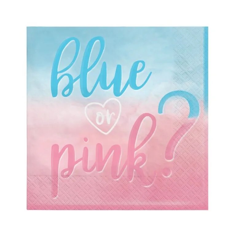 Χαρτοπετσέτες Gender Reveal (16 τεμ.)