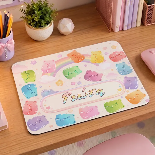 Mouse Pad Gaming - Jelly Bears με Όνομα