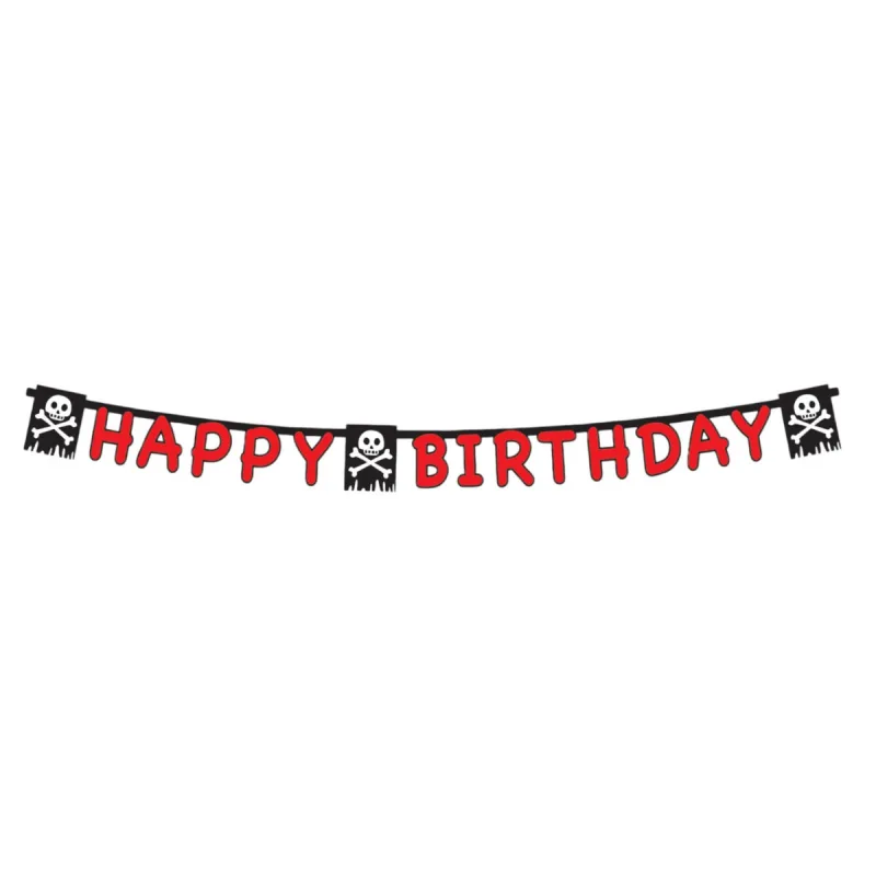Γιρλάντα Happy Birthday - Little Pirates 1,65m