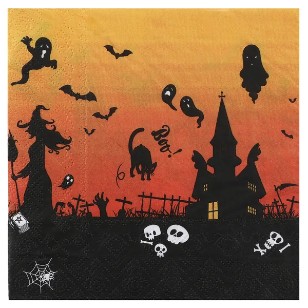 Χαρτοπετσέτες Halloween Στοιχειωμένο Σπίτι (20 τεμ)