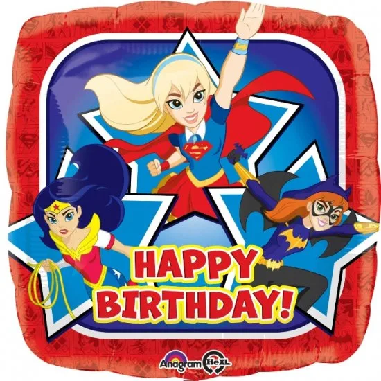 18″ Μπαλόνι Γενεθλίων DC Super Hero Girls