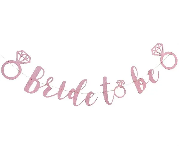 Γιρλάντα "Bride to Be" με γκλίτερ