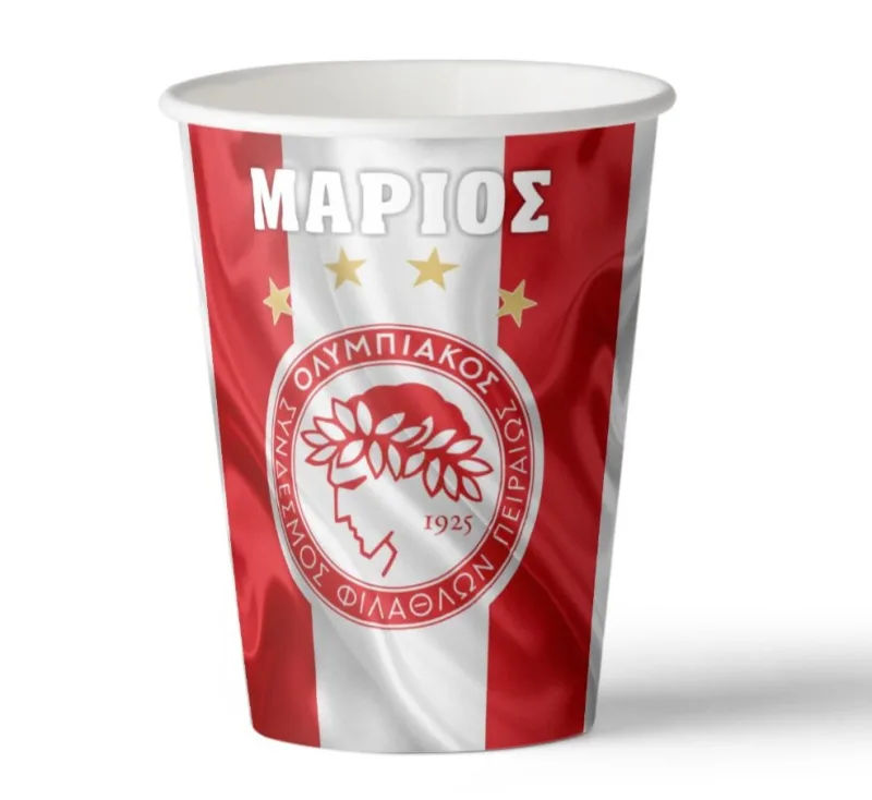 Ποτήρια πάρτυ Ολυμπιακός (3 τεμ)