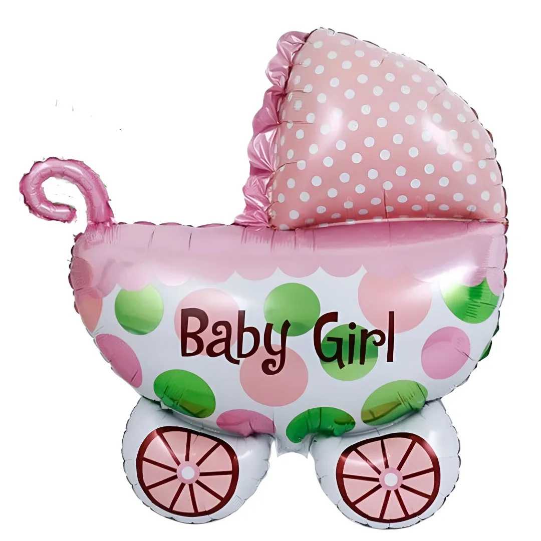 31″ Μπαλόνι Καρότσι ροζ Baby Girl