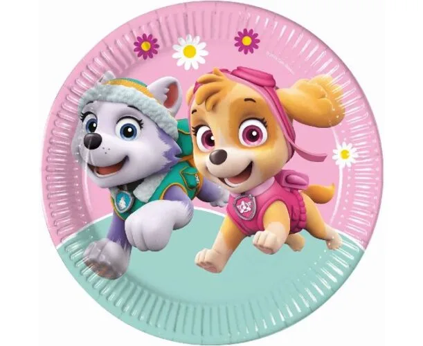 Πιάτα φαγητού Paw Patrol Skye &amp; Everest (8 τεμ)