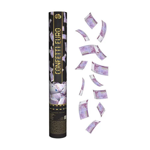 Κανονάκι κομφετί χαρτονομίσματα 500 ευρώ (40cm)