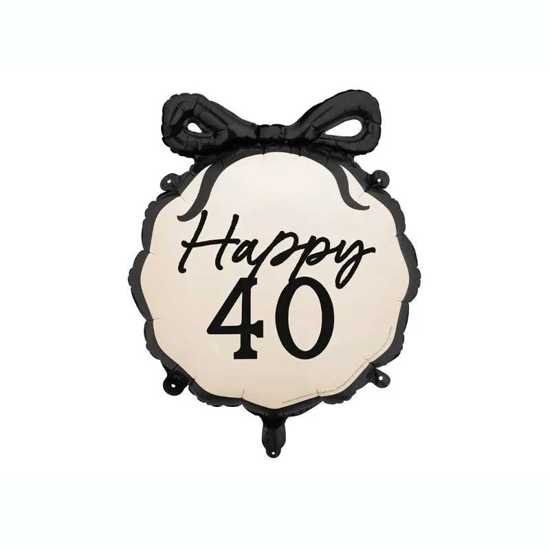 26" Μπαλόνι Happy 40 Με φιόγκο