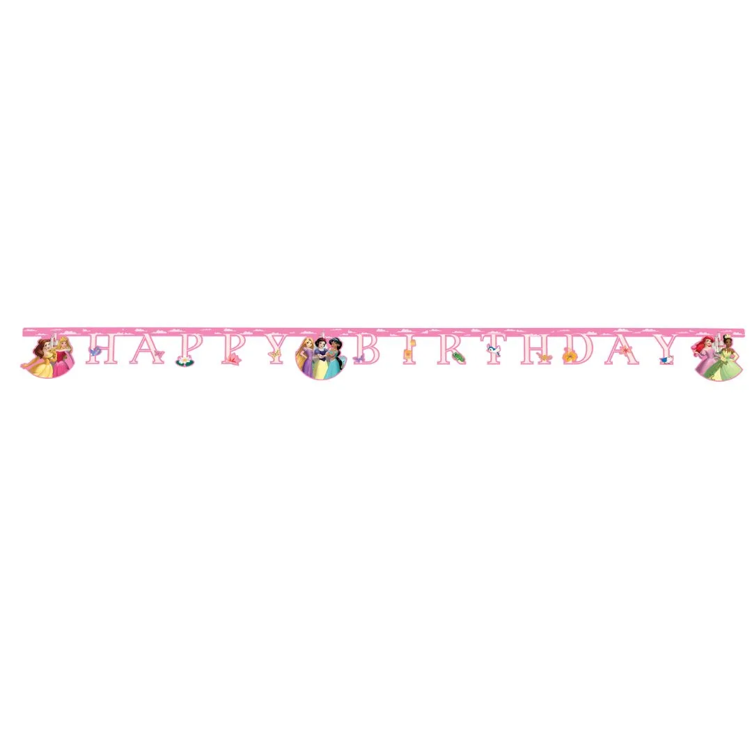 Γιρλάντα Happy Birthday Πριγκίπισσες (200 cm)