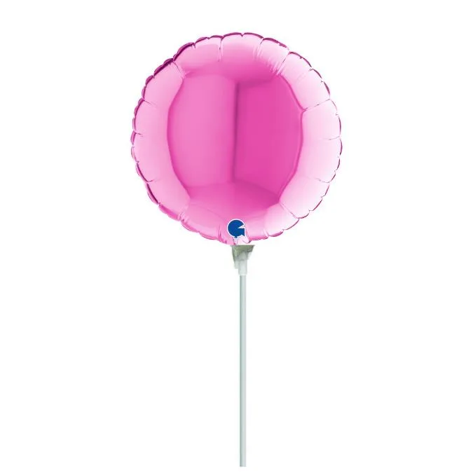 10" Mini Shape Μπαλόνι Στρογγυλό Φούξια