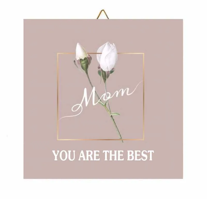 Ξύλινο καδράκι Best Mom