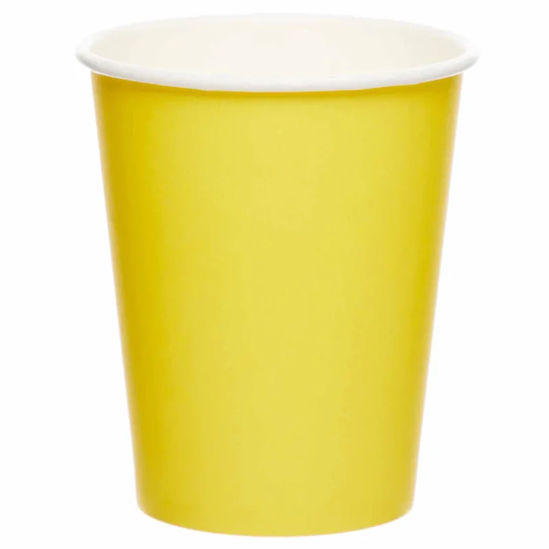 Ποτήρια χάρτινα κίτρινα Buttercup (8 τεμ)
