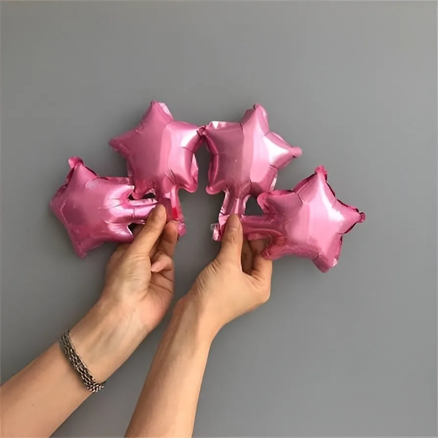 5″ Ροζ Mini Shape μπαλόνι Αστέρι (με βαλβίδα)