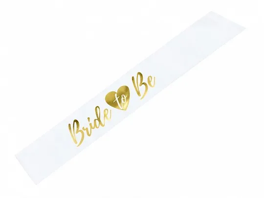 Κορδέλα λευκή σατέν Bride to be