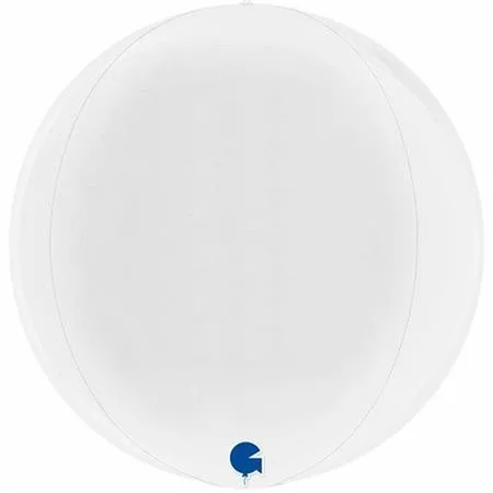 15" Μπαλόνι Άσπρο Τρισδιάστατη Σφαίρα ORBZ