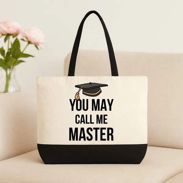 Λινή Τσάντα Για Απόφοιτο - Calls Me Master